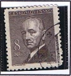 Stamps Czechoslovakia -  M Svabinsky Del