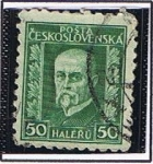 Stamps Czechoslovakia -  Tomas Masaryk