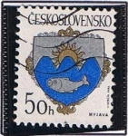 Sellos de Europa - Checoslovaquia -  Escudo de Kodñany