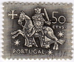 Sellos del Mundo : Europa : Portugal : Caballero de los  Cruzados