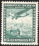 Stamps Chile -  CORREO AEREO DE CHILE