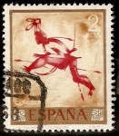 Stamps Spain -  Homenaje al pintor desconocido - Saltadora