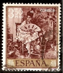 Stamps Spain -  Retrato - Fortuny