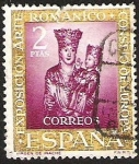 Stamps Spain -  EXPOSICION ARTE ROMANICO CONSEJO DE EUROPA