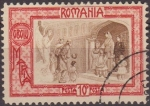 Stamps Romania -  RUMANIA 1907 Scott B19 Sello Angel de la Guarda Princesa Maria ante los Pobres usado