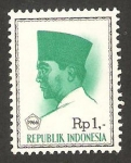 Stamps Indonesia -  Presidente Sukarno