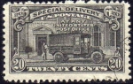 Sellos de America - Estados Unidos -  USA 1922-5 Scott E14 Sello Furgoneta y Oficina Postal Post Office Truck Special Delivery Usado Dent.