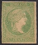 Stamps Europe - Spain -  Isabel II