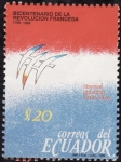 Stamps Ecuador -  Bicentenario de la revolucion francesa