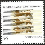 Stamps Germany -  50 JAHRE BADEN - WURTTEMBERG