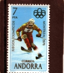 Sellos del Mundo : Europe : Andorra :  Juegos Olimpicos Monreal