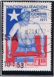 Stamps Chile -  Naciolizacion del Cobre