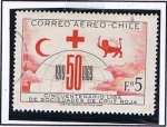 Stamps Chile -  Cincuentenario de la Liga de Sociedades de la Cruz Roja