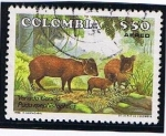 Stamps Colombia -  Venado Conejo