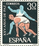 Stamps Spain -  XXXV año de paz española