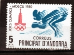 Stamps Andorra -  Juegos Olimpicos Moscu 80