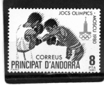 Sellos del Mundo : Europe : Andorra : Juegos Olimpicos Moscu 80