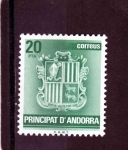 Sellos de Europa - Andorra -  Escudo