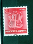 Stamps Andorra -  Escudo