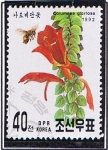 Stamps North Korea -  Columaea glorlosa