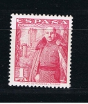 Stamps Spain -  Edifil  1032  General Franco y Castillo de la Mota.   