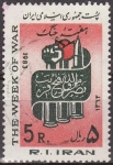 Sellos de Asia - Irn -  IRAN 1983 Scott 2125 Sello Aniversario de la Guerra Iran Irak 5 Rls usado 