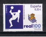 Sellos de Europa - Espa�a -  Edifil  4504  Centenario de la Real Sociedad de Futbol  1909 - 2009.   