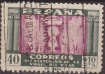 Sellos de Europa - Espa�a -  España 1939 893 Sello º XIX Centenario de la Venida de la Virgen del Pilar a Zaragoza Camarin de Ntr