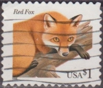 Stamps United States -  USA 1996 Scott 3036 Sello Fauna Animales Zorro Rojo usado Estados Unidos Etats Unis 
