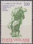 Stamps Vatican City -  VATICANO 1986 775 Sello Nuevo San Camilo de Lellis Patron de los Hospitales y Enfermos