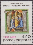 Stamps Vatican City -  VATICANO 1989 826 Sello Nuevo Fiesta de la Visitacion MNH La Anunciacion y Maria Elizabeth y los niñ