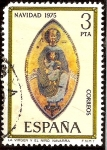 Sellos de Europa - Espa�a -  Navidad. La Virgen y el Niño - Retablo del Santuario de San Miguel (Navarra)