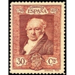 Stamps Spain -  ESPAÑA 1930 509 Sello Nuevo Quinta de Goya en Expo de Sevilla Retrato Francisco de Goya y Lucientes 