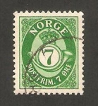 Stamps Norway -  trompeta postal