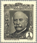 Stamps Spain -  ESPAÑA 1935 706 Sello Nuevo XL Aniversario Asociación de la Prensa Alejandro Lerroux