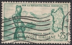 Stamps Italy -  Campesina y mapa de Cerdeña