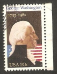 Stamps United States -  250 anivº del nacimiento de george washington