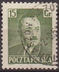Stamps Poland -  Polonia 1950 Scott 480 Sello Presidente Boleslaw Bierut Usado Polska Poland Polen Pologne 