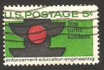 Stamps United States -  stop a los accidentes de circulación