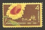 Stamps United States -  Centº del estado de Kansas