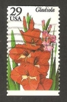 Stamps United States -  flor gladiolo