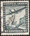 Sellos de America - Chile -  CORREO AEREO DE CHILE