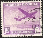 Stamps Chile -  LINEA AEREA NACIONAL 