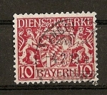 Stamps Germany -  Baviera / sellos de servicio