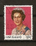 Stamps New Zealand -  Serie Basica / Isabel II