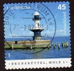 Sellos del Mundo : Europa : Alemania : Faros Brunsbuttel Mole 1