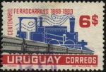 Stamps Uruguay -  100 años de los ferrocarriles uruguayos.