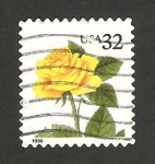 Stamps United States -  flor rosa amarilla