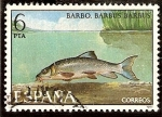 Sellos del Mundo : Europa : Espaa : Fauna - Barbo