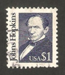 Stamps United States -  John Hopkins, financiero